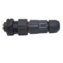 M16 LED Outdoor Lighting Underground Plastic Electrical IP68 Waterproof Screw Type Cable Connector 2pin 3pin 4pin